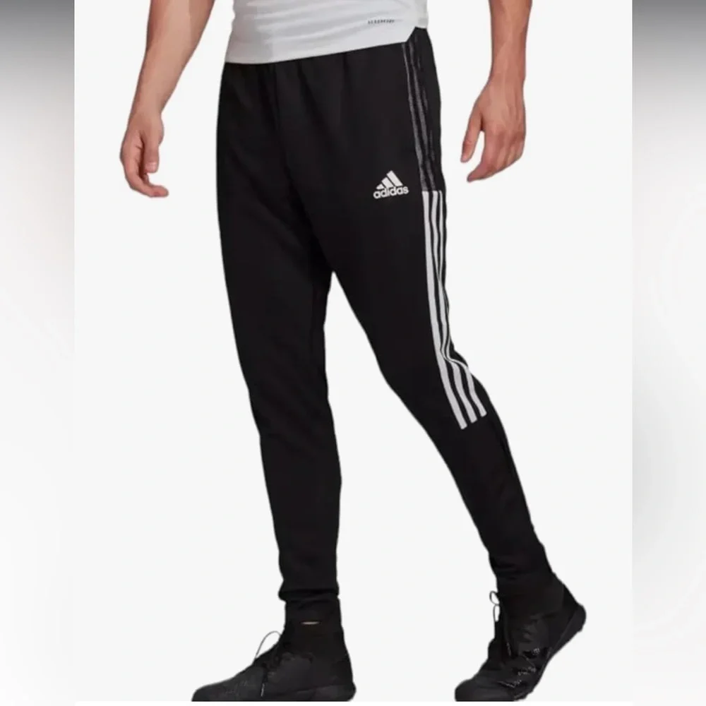 NWT Mens Medium Adidas Jogging Pants Black - Picture 2 of 6